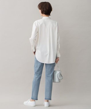 自由区 【洗える】ストレッチシャーティング ベーシック シャツ グレー系1