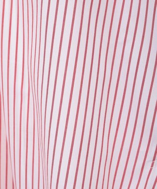 AMERICAN HOLIC イージーケア配色ポイントロングシャツ Stripe Red