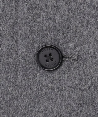 JOSEPH HOMME 【新素材】ライトウールシャギー　ステンカラーコート グレー系