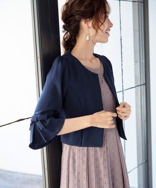 洗える 大人可愛い袖口リボン付きフレアボレロ Tiaclasse ファッション通販 公式通販 オンワード クローゼット 洗える 大人可愛い袖口リボン付きフレアボレロ Tiaclasse ファッション通販 公式通販 オンワード クローゼット