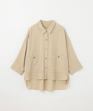 GRACE CONTINENTAL コクーンシルエットシャツ ベージュ