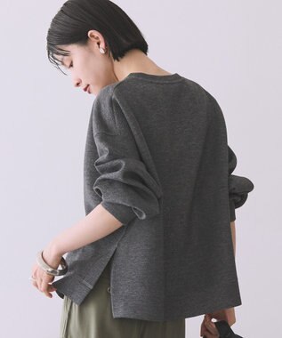 AMERICAN HOLIC 【WEB限定】サイドスリットポンチプルオーバー Dark Gray Mixture