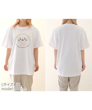 Mother garden しろたん 24周年アニバーサリー柄 Tシャツ 半袖 白~オフホワイト
