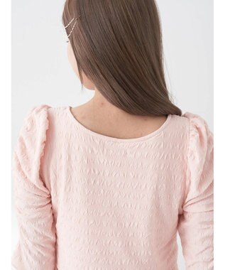 earth music&ecology やわらかカットソーレイヤード見えワンピース Pink