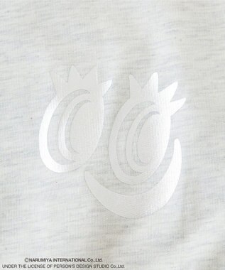 Green Parks ＡＮＧＥＬ　ＢＬＵＥ箔プリントＺＩＰカーディガン Oatmeal