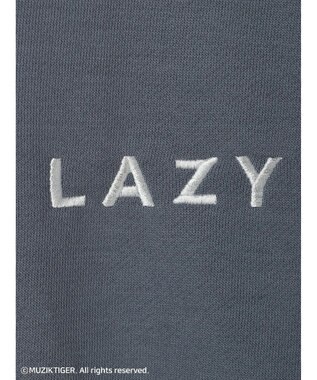 Green Parks ムジークタイガー／裏起毛刺しゅうフーディー Blue Gray