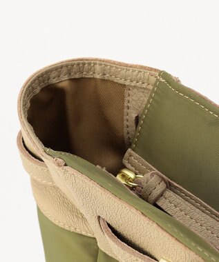 UNBILLION perche ナイロン×ゴートヒネリ金具トートバッグ OL