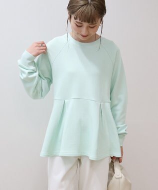 AMERICAN HOLIC 袖ボリュームペプラムスウェット Mint