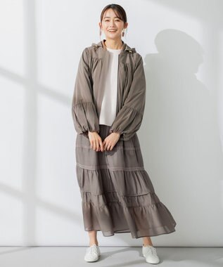 組曲 AMOSSAベルスリーブ ニット ピンク系