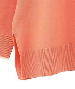 Green Parks アンチピリングライン入りニットプルオーバー Orange