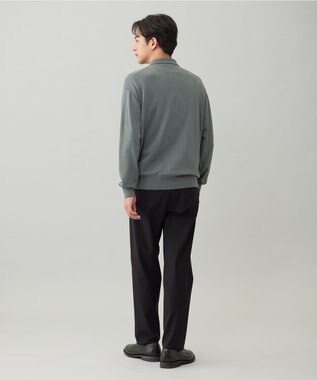 UNFILO MENS COTTON TOUCH 機能美パンツ ストレート ブラック