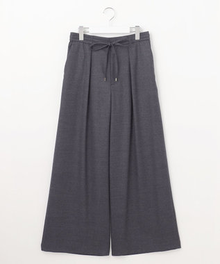 自由区 ウールサキソニーワイド パンツ グレー系