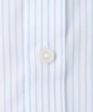 GOTAIRIKU 【形態安定】PREMIUMPLEATS_セミワイドカラー 通年ドレスシャツ（ストライプ） サックスブルー系1