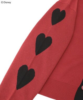 Green Parks VILLAINS/アシンメトリーニットカーディガン Red