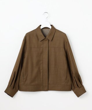 自由区 【SHIHOさん着用】デニムライクツイル ジャケット ブラウン