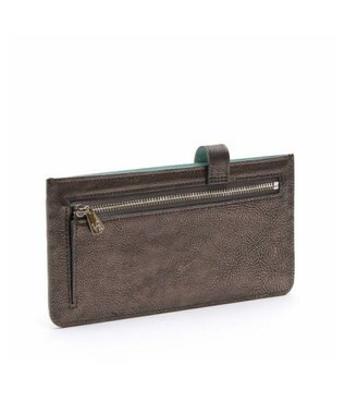 A.D.M.J. 【牛革】メタリックレザー/スリムウォレット グラファイト