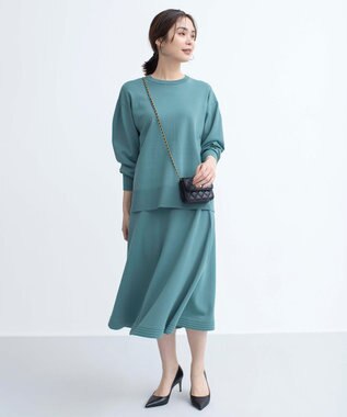 組曲 【WEB限定カラーあり】MINA バックリボンニットプルオーバー グリーン系