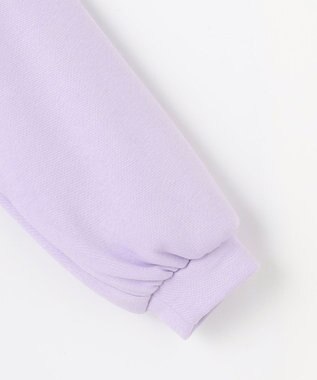 ANY KIDS アニマルポシェット 裏シャギー トレーナー ラベンダー×ネコ