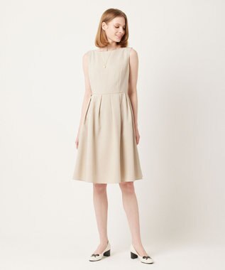 TOCCA 【大人百花掲載】【洗える】FIRST SPRING ドレス ベージュ系