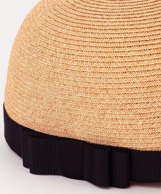 TOCCA 【UV98%以上カット・吸水速乾・抗菌防臭・洗える・サイズ調整可】BACK RIBBON BRAID CAP キャップ ブラック系