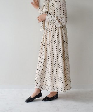 Bridget Birkin 【Bridget Birkin】ドットビジューフラットシューズ ブラック