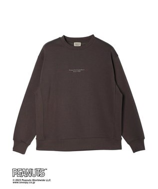 CRAFT STANDARD BOUTIQUE ＰＥＡＮＵＴＳ裏起毛スウェットクルー Charcoal Gray