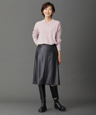 J.PRESS LADIES L 【洗える・WEB限定カラーあり】CASHMERE BLEND Vネック ニット ピンク系