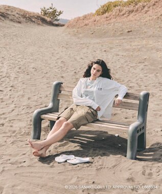 OP／FILA 【Ocean Pacific×ハローキティ】ラッシュパーカー ホワイト