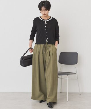 AMERICAN HOLIC 【２点セット】リンガーＴシャツ＋カーディガン Off White