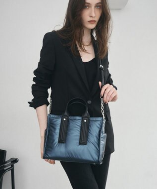 TOPKAPI 【TREASURE TOPKAPI】メタリック パデット ショルダー付 トートバッグ