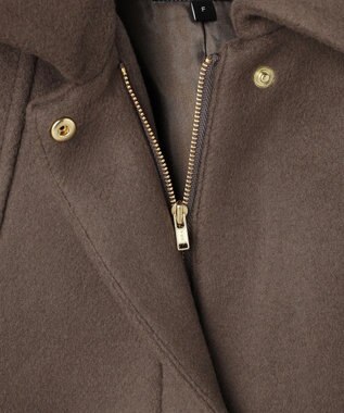 J.PRESS YORK STREET 【WOMEN】2WAY メルトン ショートコート ブラウン系