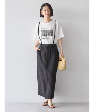 AMERICAN HOLIC サス付きタイトスカート Black