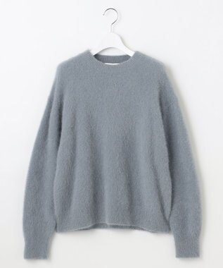 自由区 L 【SHIHOさん着用】ヘアリーフォックスプルオーバー ニット ブルー
