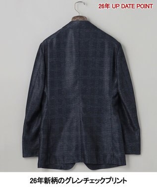 GOTAIRIKU セットアップ仕様【猛暑対応の7機能】カラミ セットアップジャケット_グレンチェック(26年モデル) ネイビー×グレンチェック柄