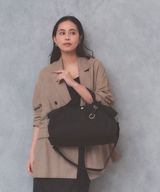 TOPKAPI 【Breath TOPKAPI】MORPH モーフ リンクルナイロン 2way ワイド トートバッグ チャーム付き　軽量 / 撥水