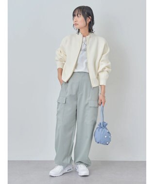 Green Parks ・ＥＬＥＮＣＡＲＥ　ＤＵＥ　ハイネックＺＩＰカーディガン Ivory