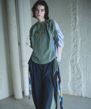 COQ 2WAY KNOT COTTON 前後2WAYパンツ ネイビー