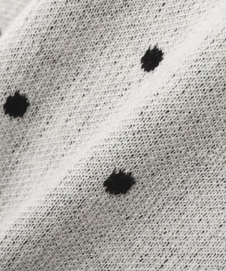 earth music&ecology ドットジャガードカーディガン Ivory