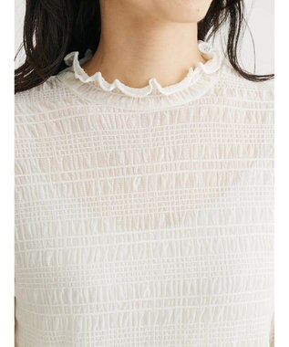 Green Parks シャーリングシアープルオーバー Ecru