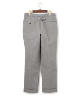 J.PRESS MEN 【J.PRESS ORIGINALS】Magic Cuba Wool Cotton Hopsack Spindle Piped stem１tuck / Made in Japan ライトグレー系