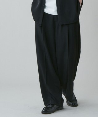 WEGO トロミ　ベルト付きワイドスラックス