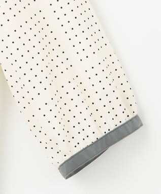 J.PRESS LADIES S 【洗える】ブロックドットプリント バンドカラー ブラウス ホワイト系5