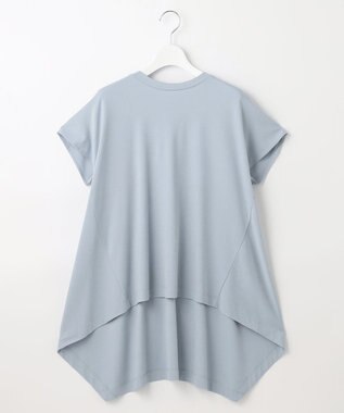UNFILO 【新色追加！/接触冷感】マイビューティ バックフレアTシャツ スカイブルー系