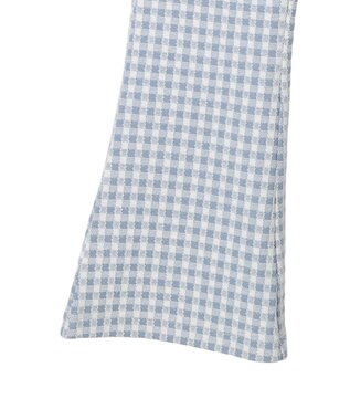 earth music&ecology チェックフレアイージーパンツ Sax