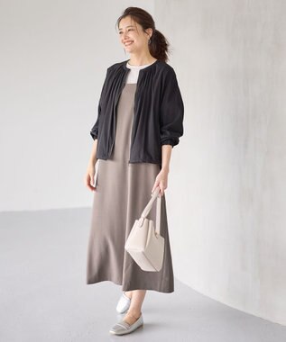 ANY 【洗濯機可能/接触冷感/UVケア/イージーケア】清涼リラックスブルゾン ブラック