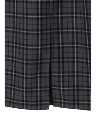 earth music&ecology チェックナロースカート Check Gray