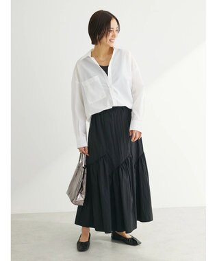 Green Parks イージーケア　ゆったりシャツ Off White