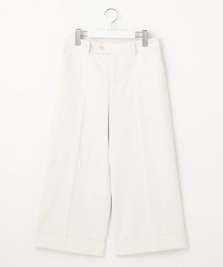 J.PRESS LADIES S 【洗える・吸水速乾】コットン麻シェルドライ クロップド パンツ アイボリー系