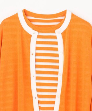 ANY ツインニットセット（ノースリーブニット＋カーディガン） マリーゴールド