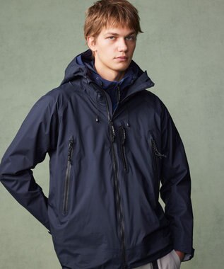 JOSEPH ABBOUD MOUNTAIN 【軽量/撥水/防風/透湿/ライナードッキング対応】ウルトラフライナイロン マウンテンシェルパーカー ネイビー系